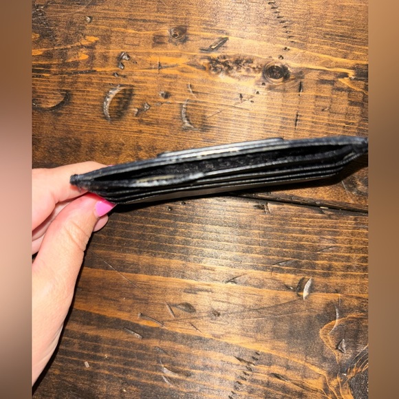 Kate Spade Black Textured Card Holder - Picture 3 of 4